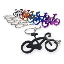 Pacote Chaveiros Coloridos Bicicleta Aluminio Abridor 12 Pçs Foto  mini 1