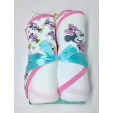 Pacote Com 2 Toalhas Com Capuz Disney Baby Rosa Minnie Foto mini 2
