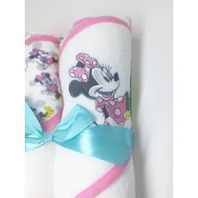 Pacote Com 2 Toalhas Com Capuz Disney Baby Rosa Minnie Foto mini 3
