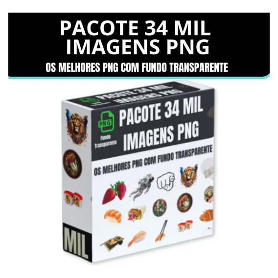 Pacote com 34 mil imagens PNG - Os melhores PNG com fundo transparente Foto 1