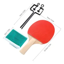 Pacote de 2 raquetes de ping pong Racket Pro 2 Raquete Pro + 9 bolinhas preta/vermelha AN (Anatômico) Foto mini  2