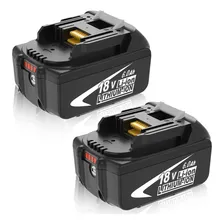 Pacote De 2 Substituições Bateria 18 V 6 0 Ah Compatível Makita Foto mini 1