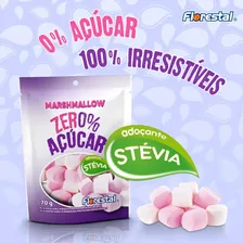 Pacote Marshmallow Zero Açucar Morango 70g Florestal Foto mini  2