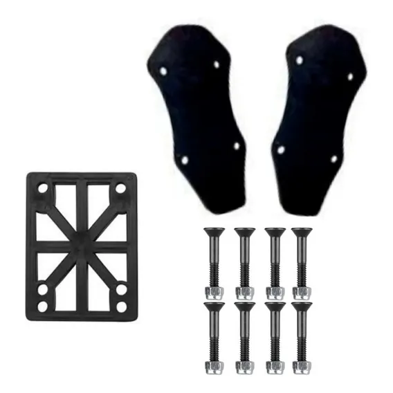 Pads Para Truck Simulador De Surf Elevação + Parafusos 40mm Allen Com Chave Foto 1