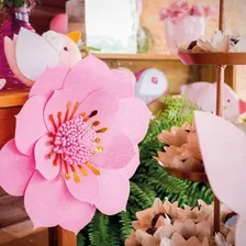 Painel 3d Floral Beg么nia Rosa C/ Metal- 1 Unidade M 21x22,5 Foto mini 3