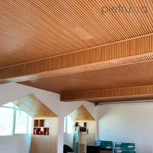 Painel 3d Para Parede Ripado Wpc Madeira Ecológica Cor Painel Jatoba Foto mini 4