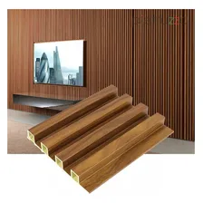 Painel 3d Para Parede Ripado Wpc Madeira Ecológica Cor Painel Jatoba Foto  mini 1