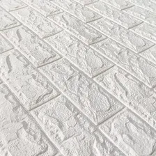 Painel 3d Tijolo Branco Auto Adesivo 70 X 77 Cm Foto mini 2