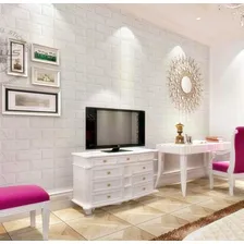 Painel 3d Tijolo Branco Auto Adesivo 77 X 68 ! Foto mini 2