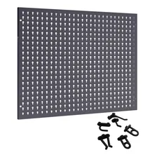Painel Aço Ferramentas Kit 24 Ganchos Plásticos Presto 40414 Cor Preto Foto mini 4