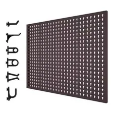 Painel Aço Ferramentas Kit 24 Ganchos Plásticos Presto 40414 Cor Preto Foto mini 3