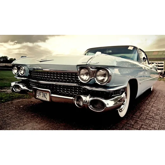 Painel Adesivo Parede Decorativo Carros Antigos Classicos Cor Colorido Foto 1