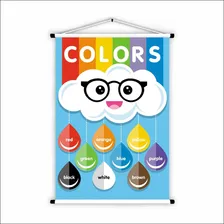 Painel Banner Escolar Em Inglês Cores - 85x60cm Foto mini  2