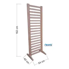 Painel Biombo Divis贸ria Floreira P茅s 162x54cm Madeira Neonx Foto mini 2