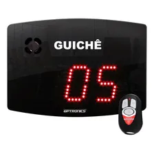 Painel Caixa, Guiche S/ Fio Supermercado Atendimento Rápido Fita Vermelho Pedestal Preto Foto mini 1