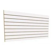 Painel Canaletado Branco Mdf 1,22 X 244 Organizador Em Mdf Foto  mini 1