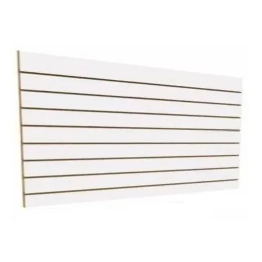 Painel Canaletado Branco Mdf 1,22 X 244 Organizador Em Mdf Foto 1