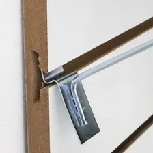 Painel Canaletado Branco Mdf 1,22 X 244 Organizador Em Mdf Foto mini 4