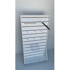 Painel Canaletado Expositor Com Rodizio Para Bijuterias Foto mini 4