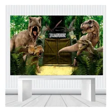 Painel De Festa Infantil Dinossauro Jurassic 1.50m X 1.00m Foto mini 1