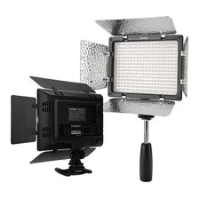 Painel de luz led Yongnuo YN300 YN300 III cor branca-frio com estrutura Eclipse black Foto mini  2