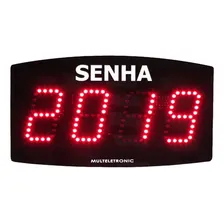 Painel De Senha Atendimento Multeletronic Controle Vermelho Foto mini 2
