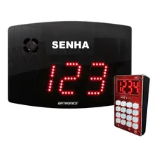 Painel De Senha Com Teclado Com Visor P Lanchonete Cor Led Vermelho Foto  mini 1