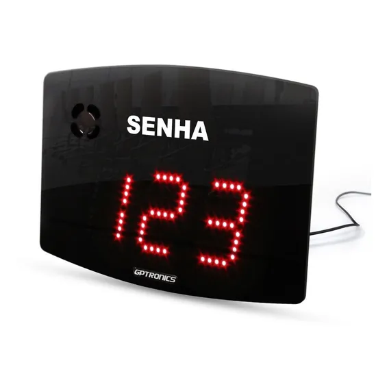 PAINEL DE SENHA GPTRONICS Agilize Slim 25 ESC Escravo Cor Led Vermelho 12V Foto 1