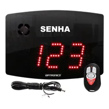 Painel De Senha Sequencial Food Truck + Cabo P/ Bateria 12v Foto  mini 1