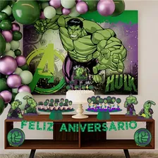 Painel de TNT Incrível Hulk Vingadores Marvel Estampado - 1,40 x 1 METRO Foto mini  3