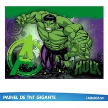 Painel de TNT IncrÃvel Hulk Vingadores Marvel Estampado - 1,40 x 1 METRO Foto mini 4