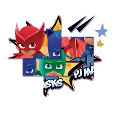 Painel Decorativo 106x98cm Festa Pj Masks 01 Unidade Regina Foto mini 3