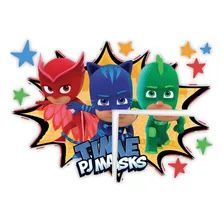 Painel Decorativo 106x98cm Festa Pj Masks 01 Unidade Regina Foto mini 2