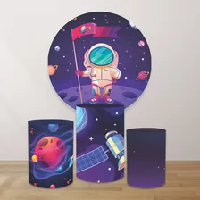 Painel Decorativo Festa Infantil Astronauta 100% Poliéster Foto mini 2