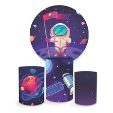 Painel Decorativo Festa Infantil Astronauta 100% Poliéster Foto mini 1