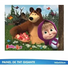 Painel Decorativo Festa Masha E O Urso Tnt 1,40 Cm Foto mini  3