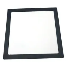 Painel Embutir 24w Quadrado Borda Preta Branco Frio Foto mini  3