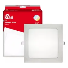 Painel Embutir Kian 12w Quadrado 6000k Branco Frio Bivolt Foto mini 1