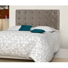 Painel Estofado Cama Londres King 195 Cm Cor Marrom Foto  mini 1