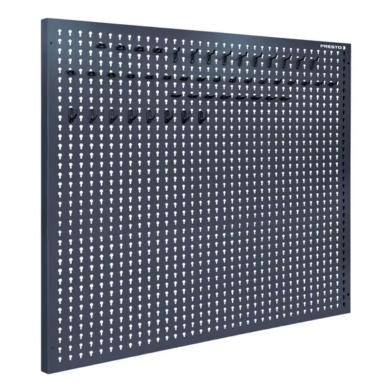 Painel Ferramentas Aço Presto 94cm 97cm Kit 48 Ganchos Foto 1