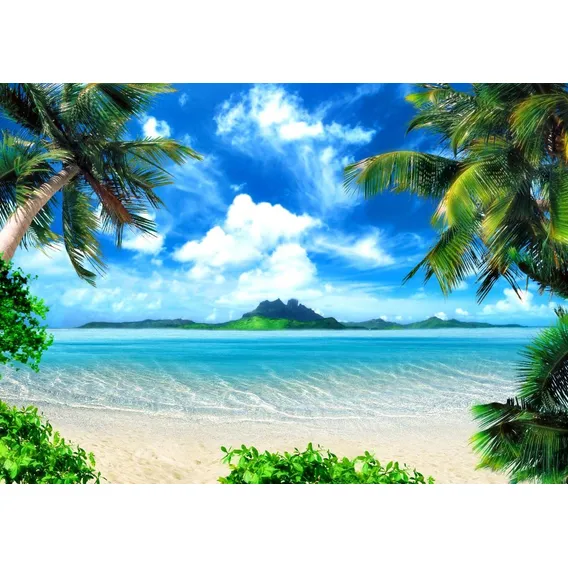 Painel Festa 300x200 Praia Hawaii Cor Colorido Foto 1