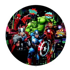 Painel Festa Redondo 3d Vingadores Avengers 1,50m Foto mini 1
