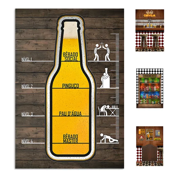Painel Festa Retangular Boteco Casadinho Em Tecido 1,5x2,2m Foto 1