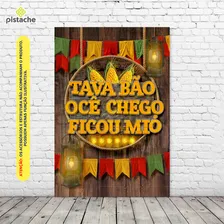 Painel Festa Retangular Festa Junina Decoração Vertical 1,50x2,20m Sublimado Tecido Foto mini 2