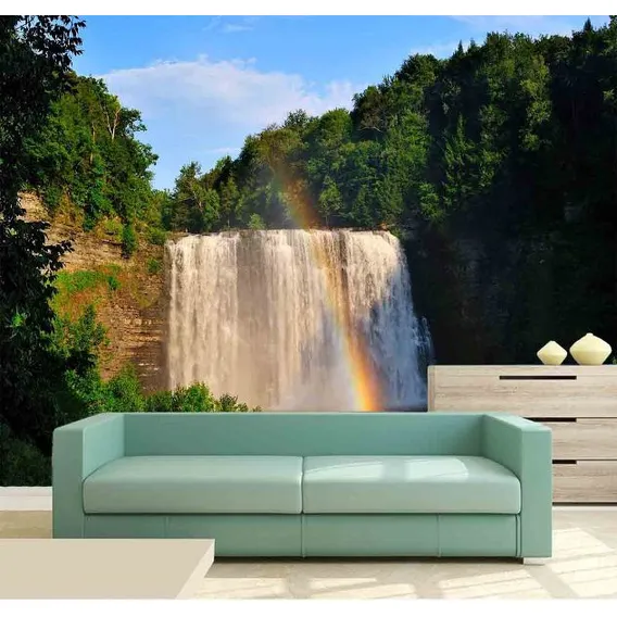 Painel Fotográfico Cachoeira 3d 3,75m² Na 069 Foto 1