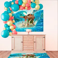 Painel Gigante Decoração Moana Festa Aniversário 1m Foto mini 3