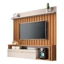 Painel Hb Móveis Para Tv Até 139.7cm Marrom-claro De Mdf Foto mini 2