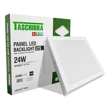 Painel Led 24w Lys Quadrado Sobrepor 6500k - Taschibra Foto mini  2