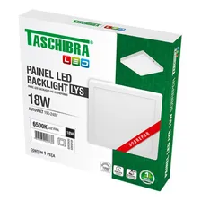 Painel Led De Sobrepor Quadrado 23x4cm 18w 6500k Branco Taschibra Taschibra Foto mini 4