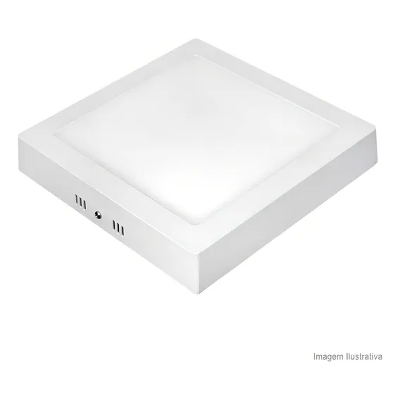 Painel Led De Sobrepor Quadrado 23x4cm 18w 6500k Branco Taschibra Taschibra Foto 1